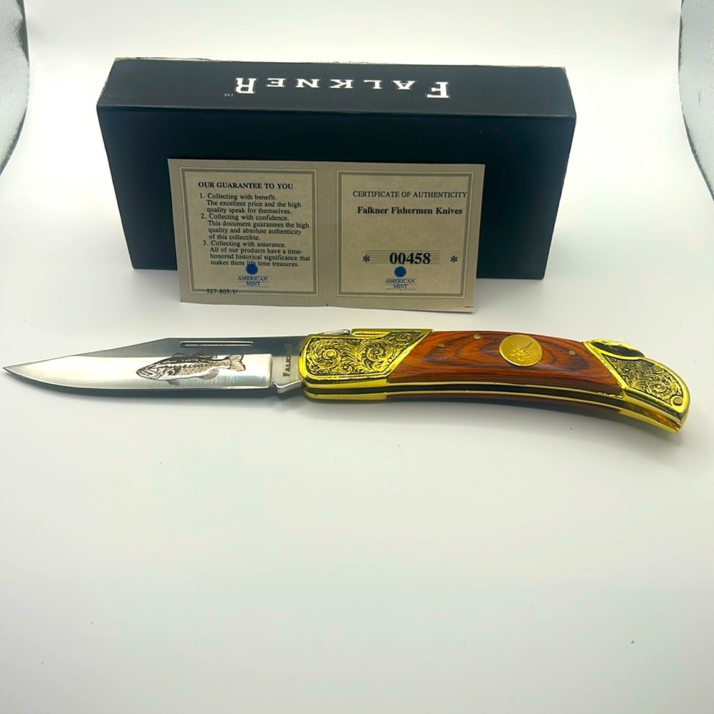 Falkner American Mint Fishing Knife - Collectible Knife